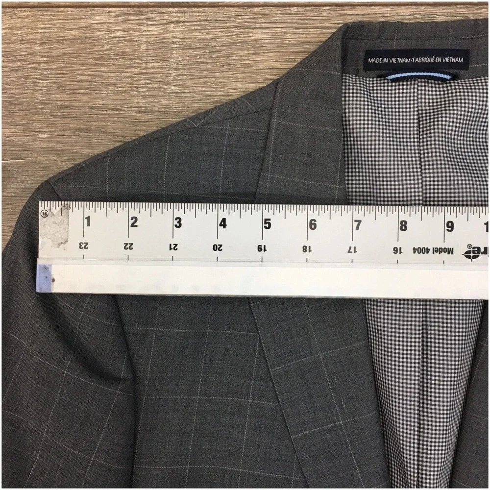 TOMMY HILFIGER Mens Blazer Sport Coat Casual Jacket‎ Size 38R Classic Wool Suit